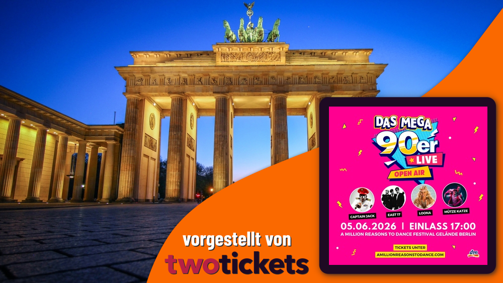 Pop & Hip Hop in Berlin am 05.06.26: Das MEGA 90er Live Open Air