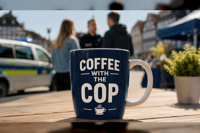 Göttingen: Polizei lädt zum „Coffee with a Cop“ am Kornmarkt ein