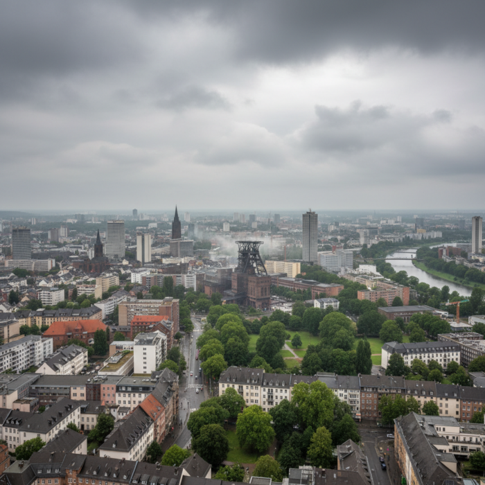 Wettervorhersage für Essen am 19. Mai 2026: Nebel und Regen erwartet