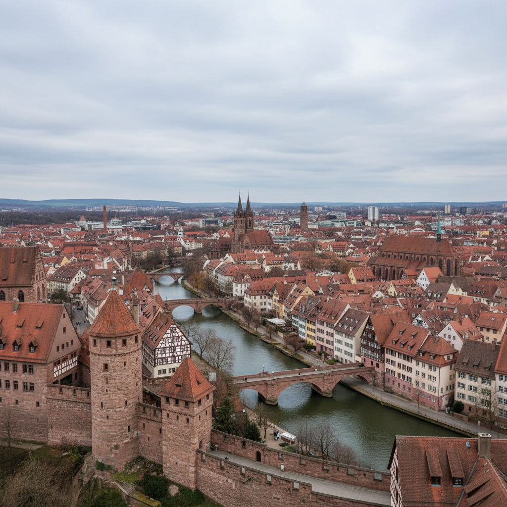 Wettervorhersage für Nürnberg am 18. Mai 2026: Nieselregen und milde Temperaturen