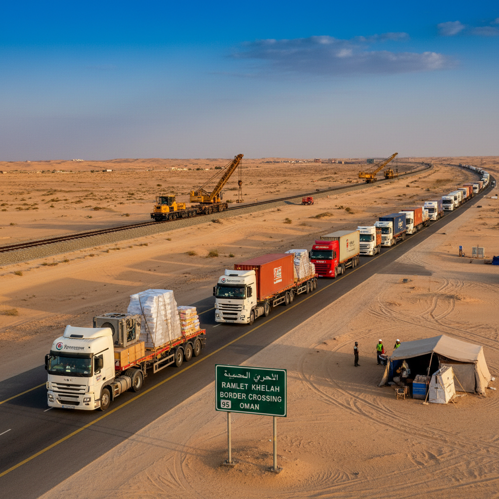 Frachtunternehmen nutzen Lkw-Routen auf der Arabischen Halbinsel, um die Straße von Hormus zu umgehen