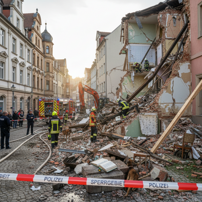 Unerwarteter Hauseinsturz in Görlitz: Was die Gemeinschaft jetzt wissen muss