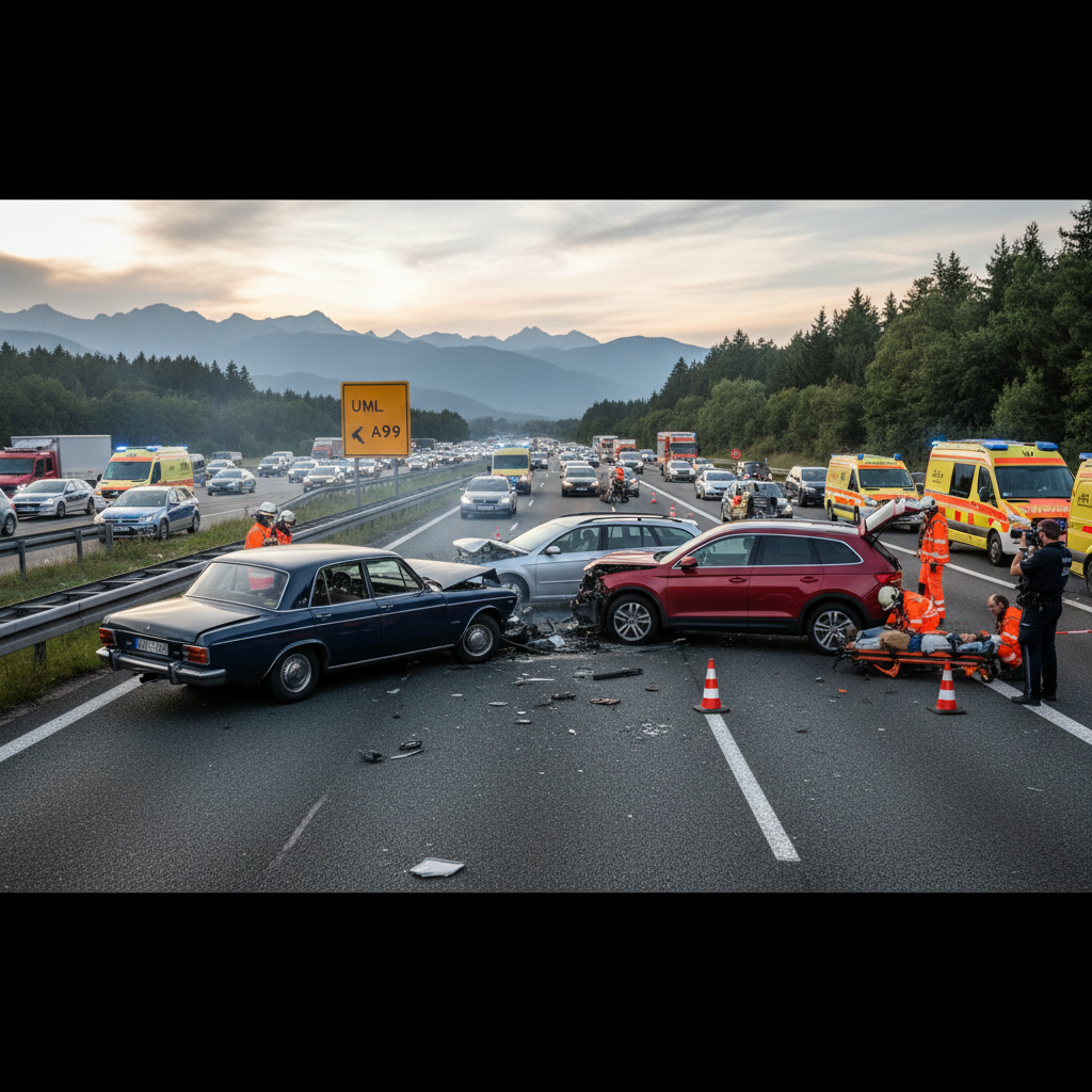 A8 Richtung München: Unfall mit Falschfahrer führt zu Straßensperrung bei Traunstein