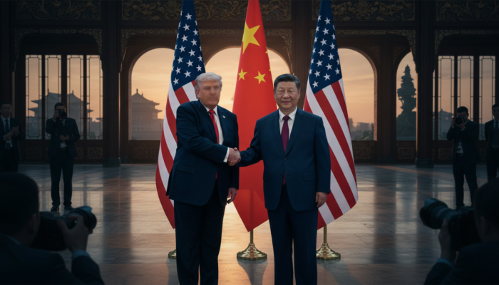 China: Xi trifft Trump in Peking und spricht eine Warnung aus