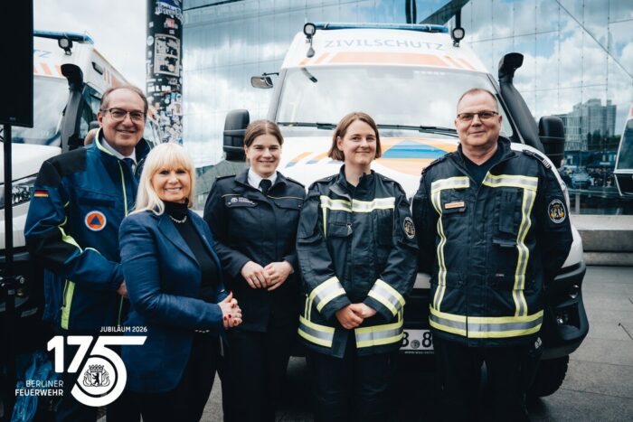 Berliner Feuerwehr erhält neue Fahrzeuge für den Bevölkerungsschutz