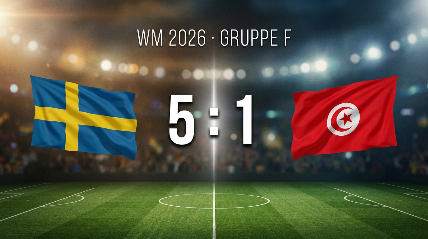 WM 2026: Schweden 5:1 Tunesien – Spielbericht & Stimmen