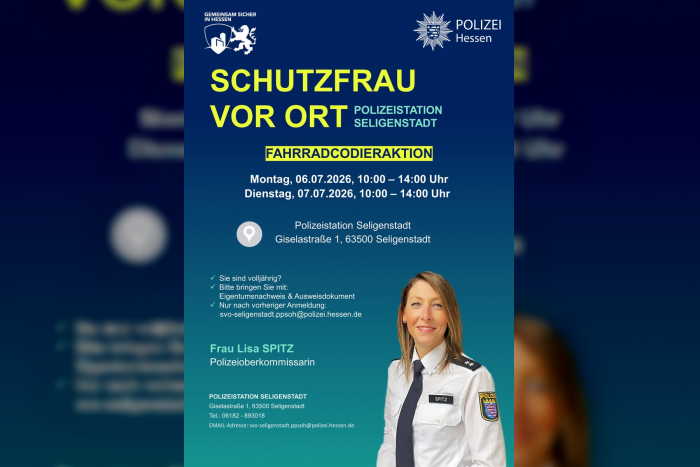 Fahrradcodieraktionen bei der Polizeistation Seligenstadt