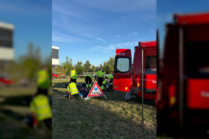Konstanz: Feuerwehrübung am Bodenseeforum