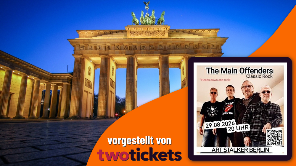 Pop & Rock in Berlin am 29.08.26: The Main Offenders – Heads down and rock!