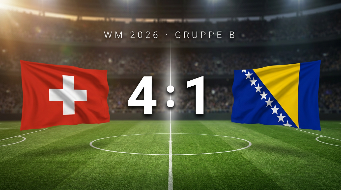WM 2026: Schweiz 4:1 Bosnien & Herzegowina – Spielbericht & Stimmen
