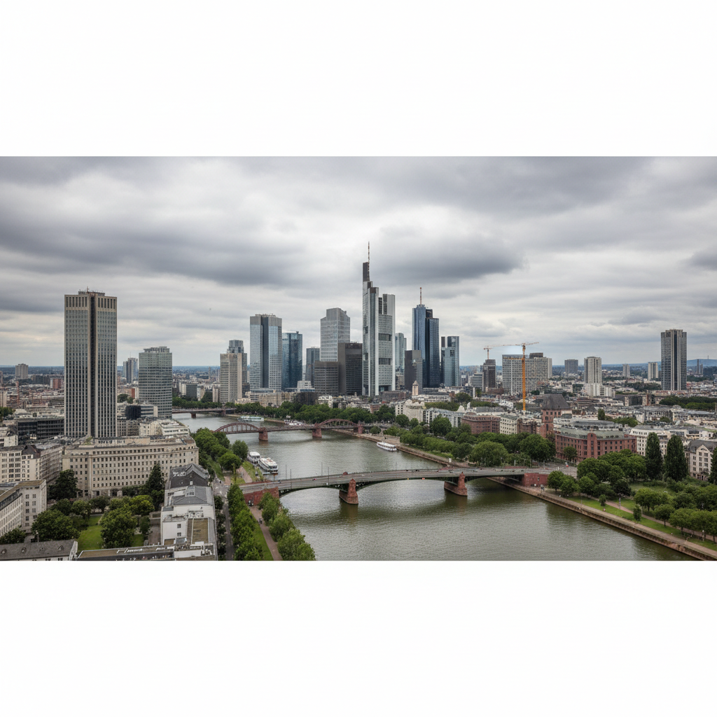 Frankfurt am Main erlebt heute 33°C unter wechselhaften Wolkenzügen