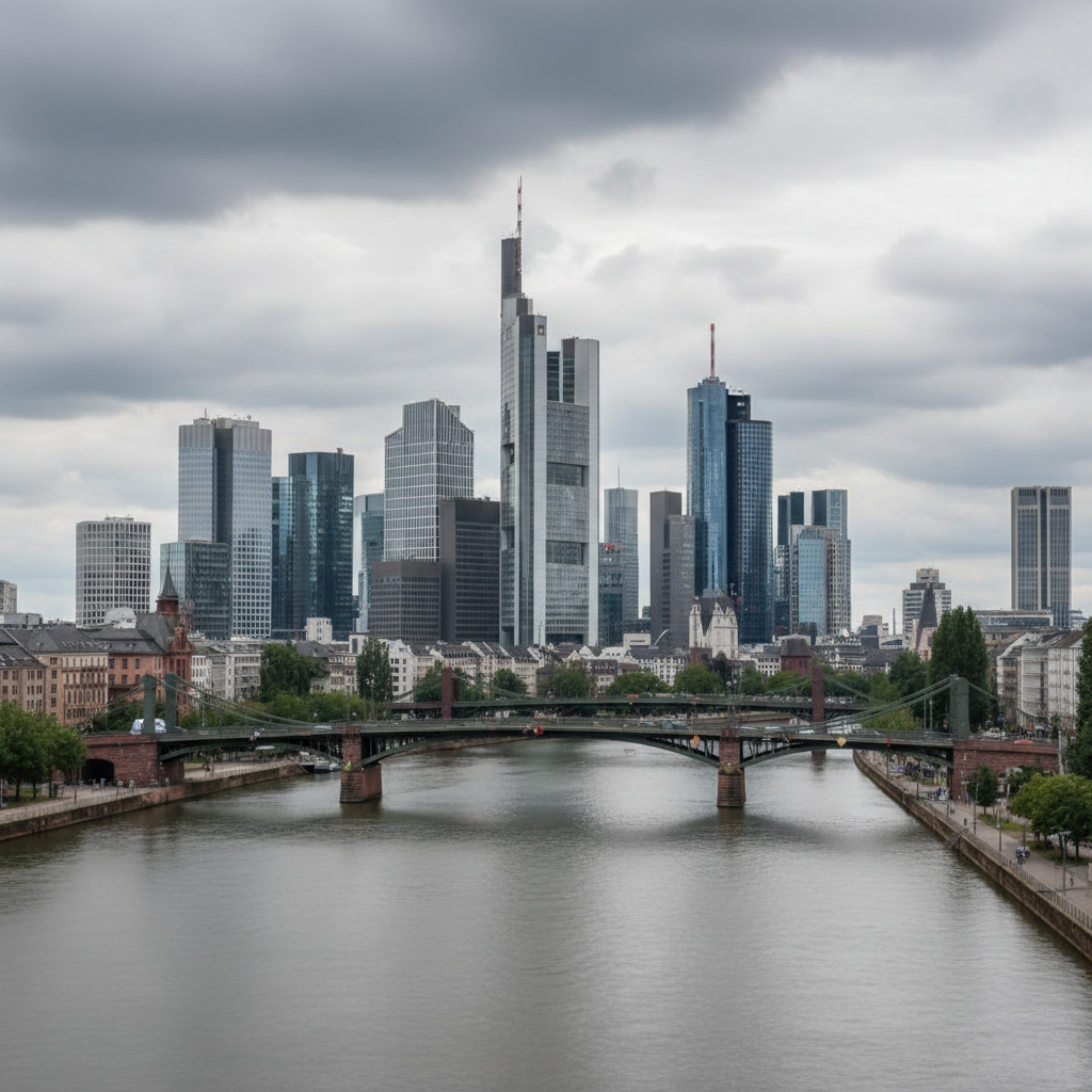 Frankfurt am Main: 23°C und sanfte Wolken am heutigen Tag