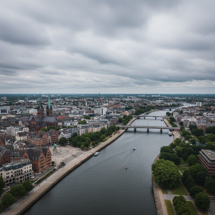 Wettervorhersage für Bremen am 13. Juni 2026: Regenschauer und milde Temperaturen