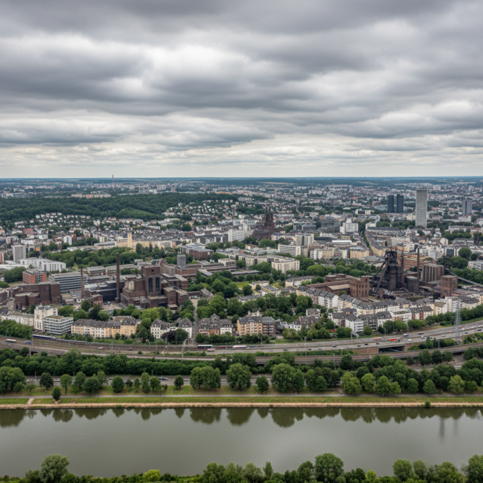 Wettervorhersage für Essen am 1. Juni 2026: Regen und milde Temperaturen