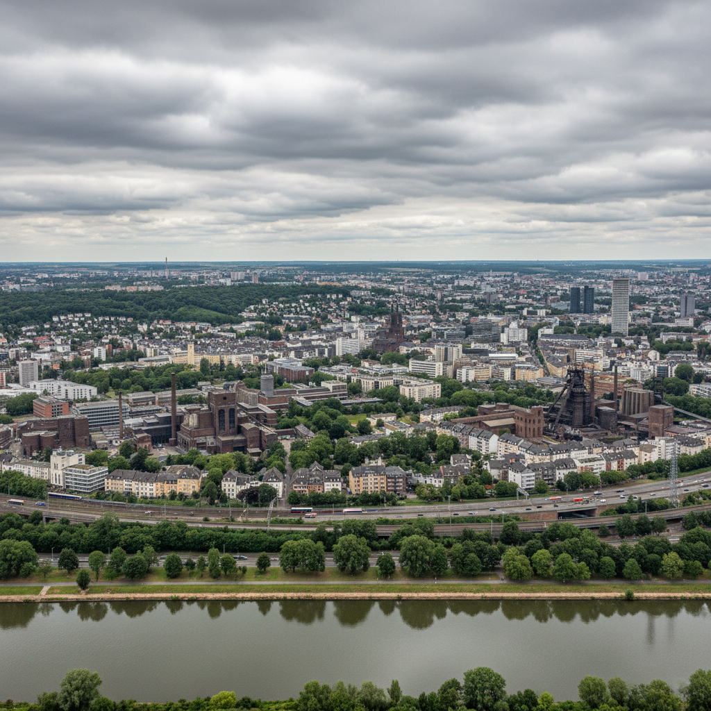 Wettervorhersage für Essen am 1. Juni 2026: Regen und milde Temperaturen