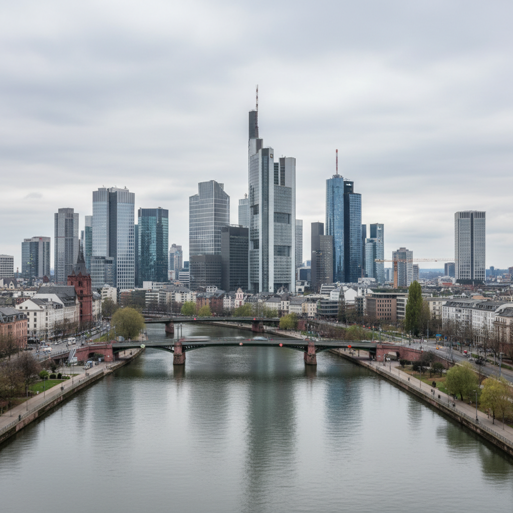 Frankfurt am Main erlebt heute strahlenden Sonnenschein mit 23 Grad Celsius