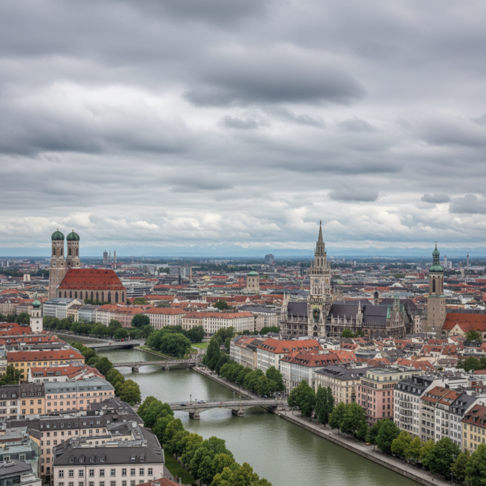Wettervorhersage für München am 9. Juni 2026: Mäßiger Regen erwartet