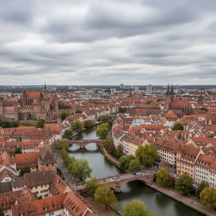 Wettervorhersage für Nürnberg am 3. Juni 2026: Regen und milde Temperaturen