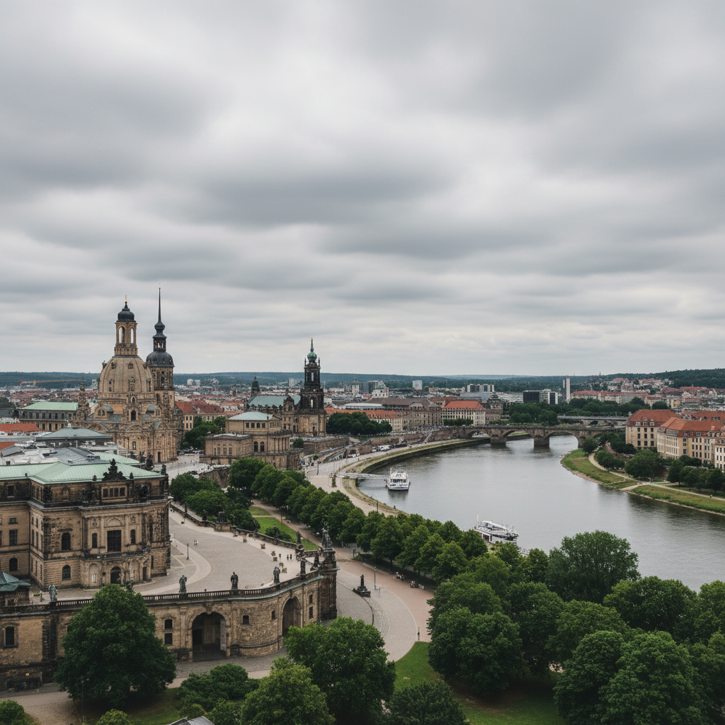 Dresden genießt heute strahlenden Sonnenschein und 33 Grad Wärme