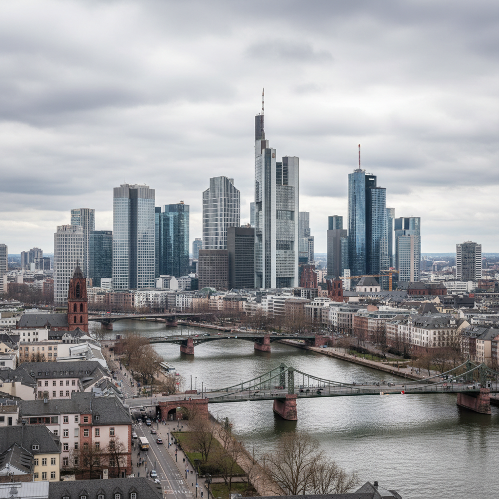 Frankfurt am Main: Strahlender Sonnenschein und Höchsttemperaturen von 39°C