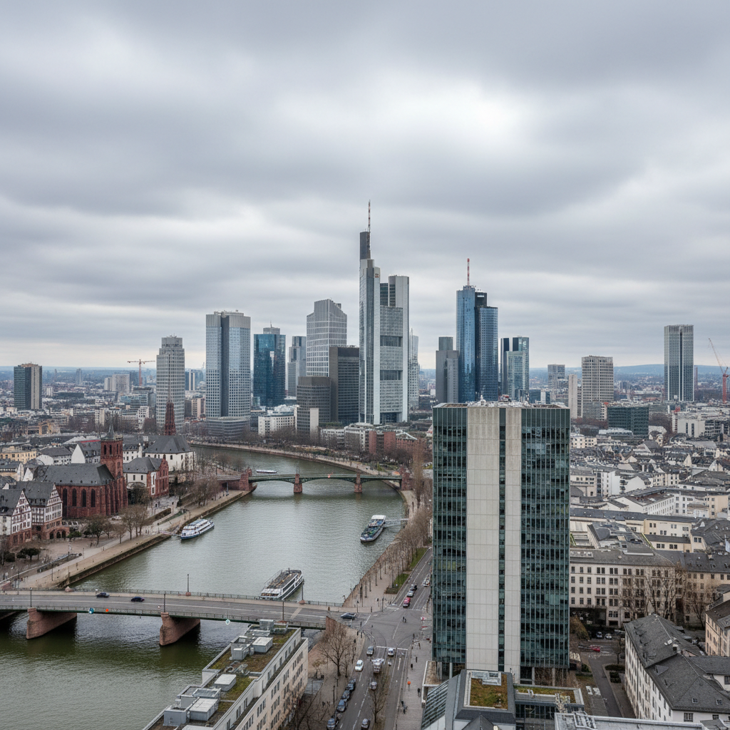 Frankfurt am Main erlebt heute strahlenden Sonnenschein und 33 Grad Celsius
