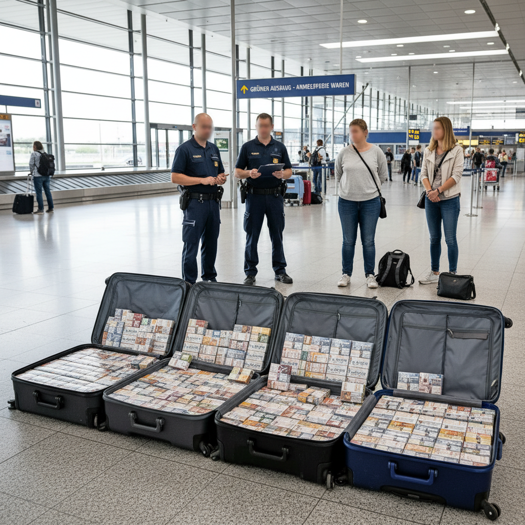 Stuttgart: 107.000 Zigaretten bei Einreisenden entdeckt und beschlagnahmt