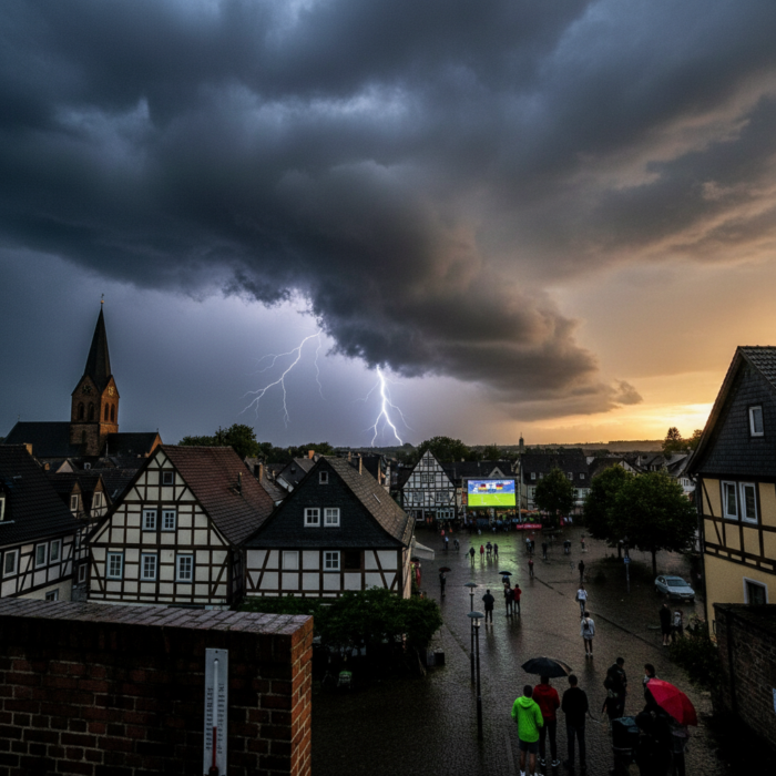 WM-Wetter: Vorsicht im Westen! Zum Deutschland-Spiel drohen Gewitter