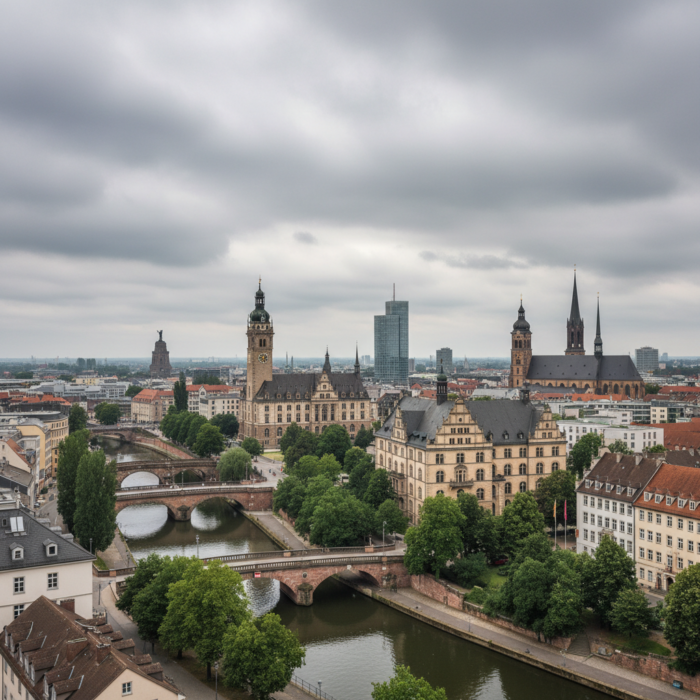 Wettervorhersage für Leipzig am 9. Juni 2026: Mäßiger Regen und milde Temperaturen