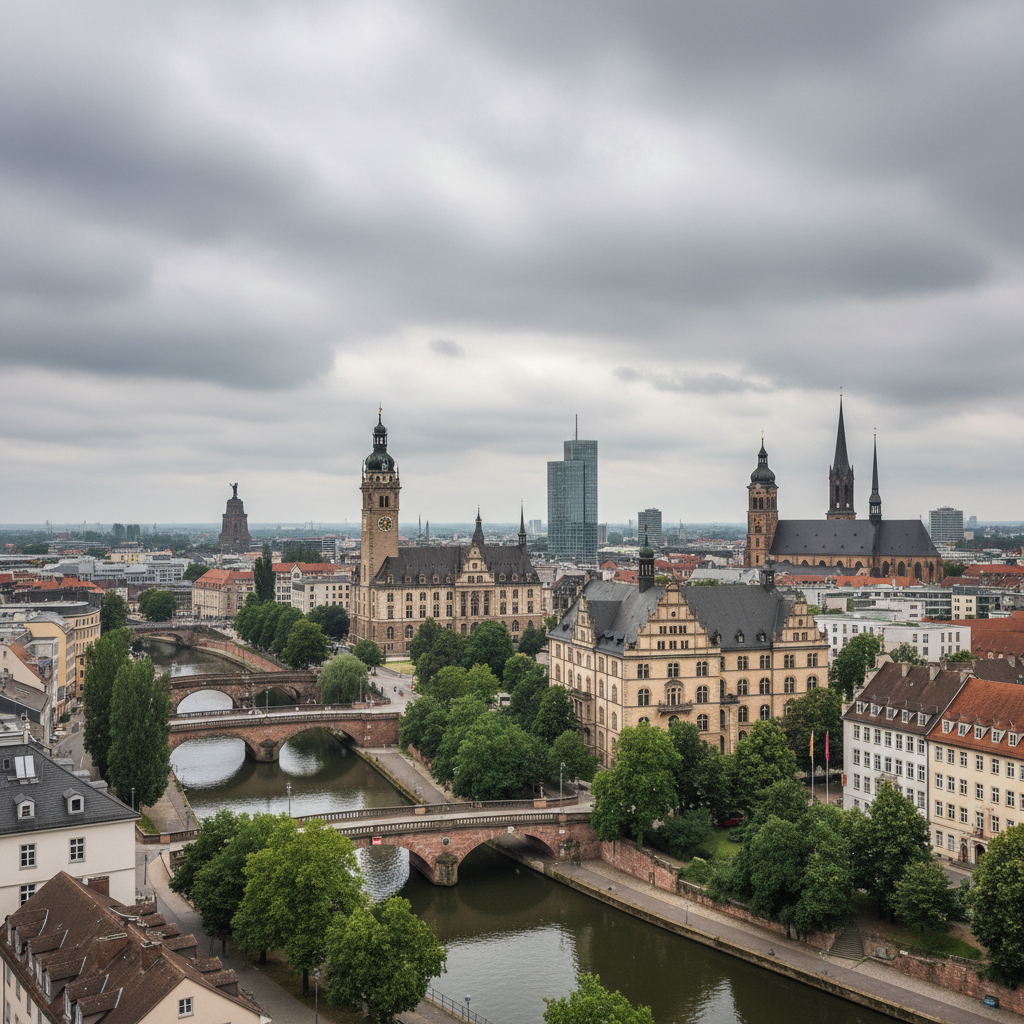 Leipzig heute: Sanfter Regen bei angenehmen 19°C erwartet