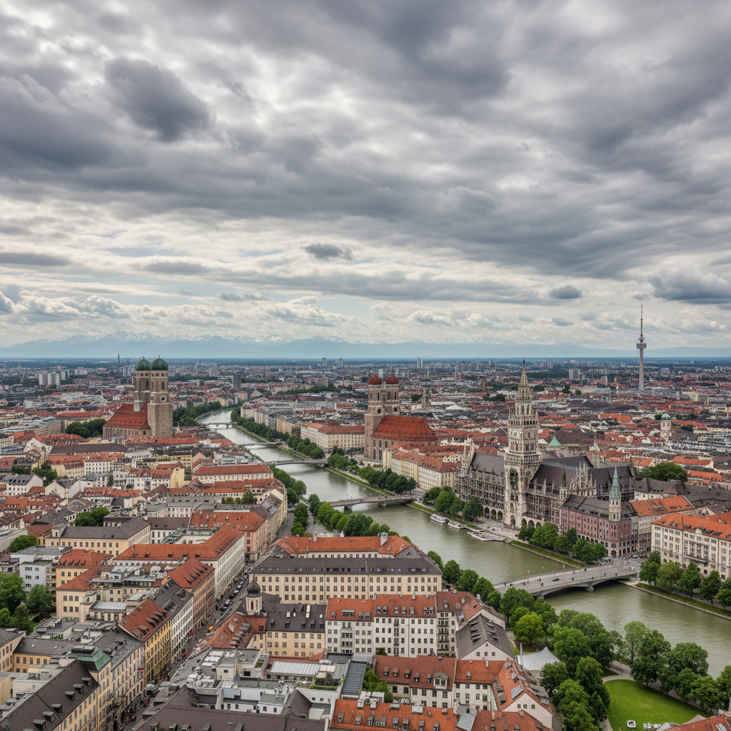 Wettervorhersage für München am 10. Juni 2026: Mäßiger Regen erwartet
