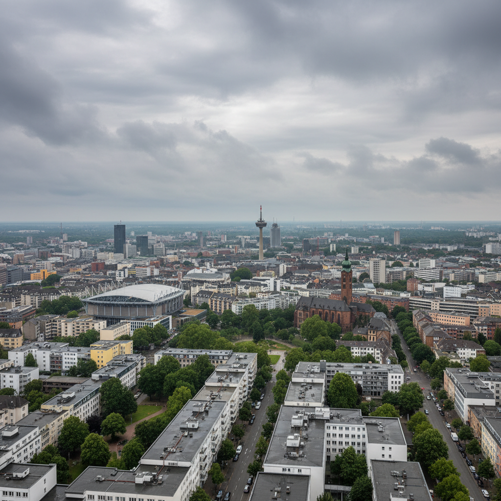 Dortmund erwartet heute bewölktes Wetter mit Höchsttemperaturen von 16 Grad