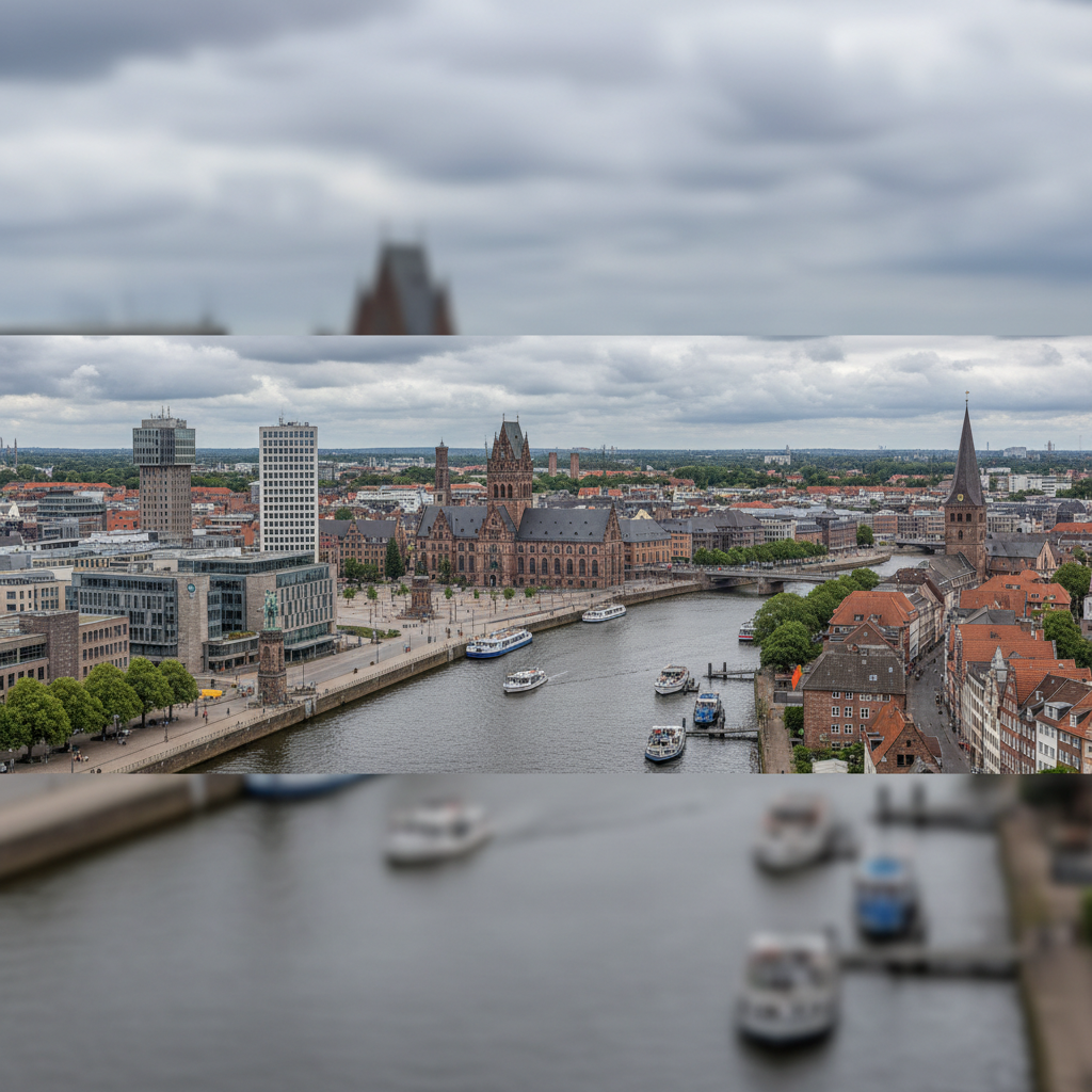 Regenschauer und milde 19°C prägen den heutigen Tag in Bremen