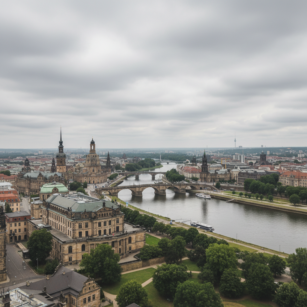 Dresden heute: 23°C mit nebligem Wetter und dämpferischem Ausblick