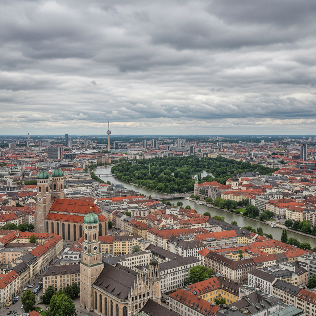Wettervorhersage für München am 17. Juni 2026: Mäßiger Regen und milde Temperaturen