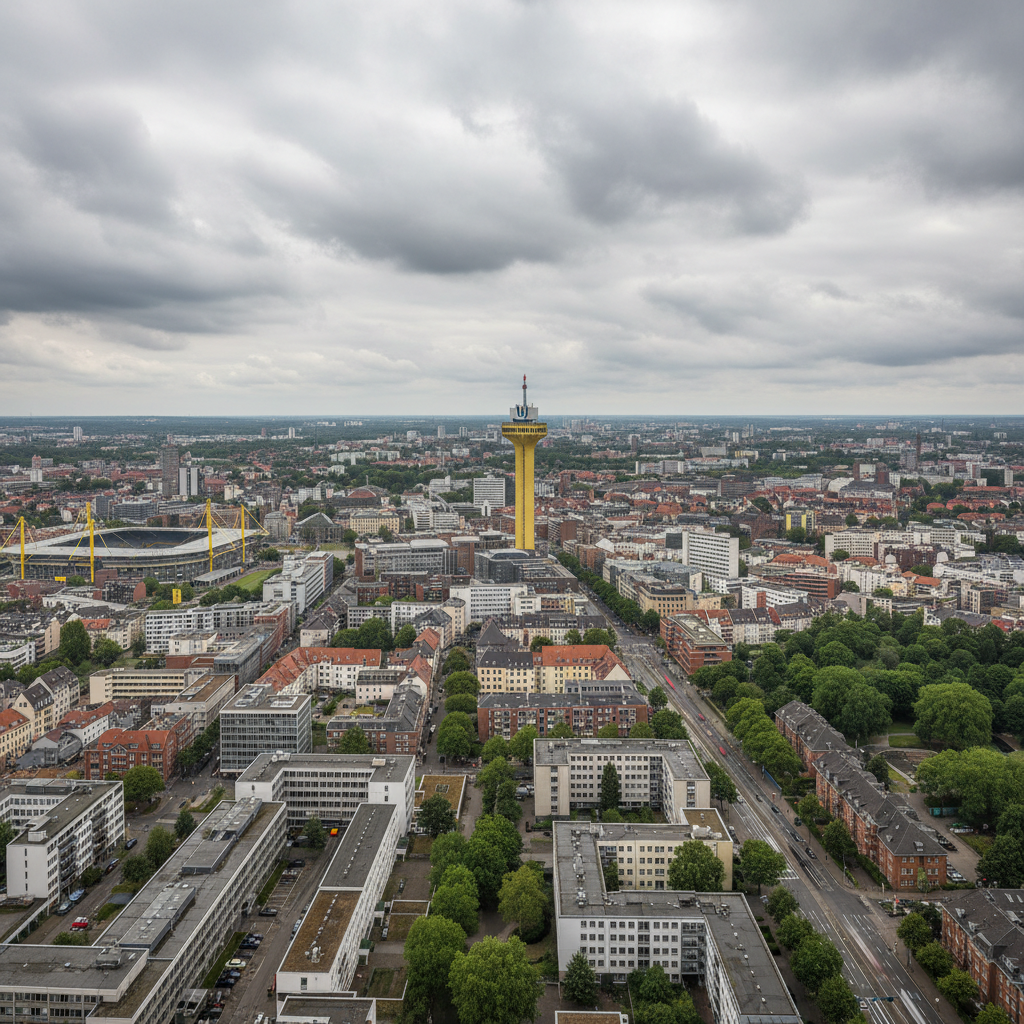 Dortmund heute: 18°C mit stellenweise Wolken am Himmel
