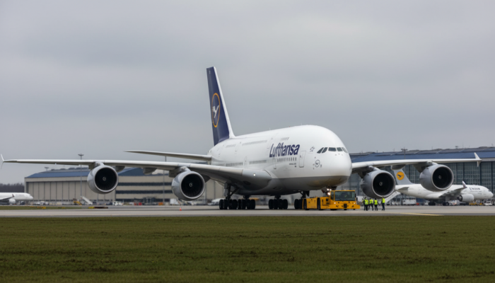 München: Passagierin in Lufthansa-Superjumbo gefesselt