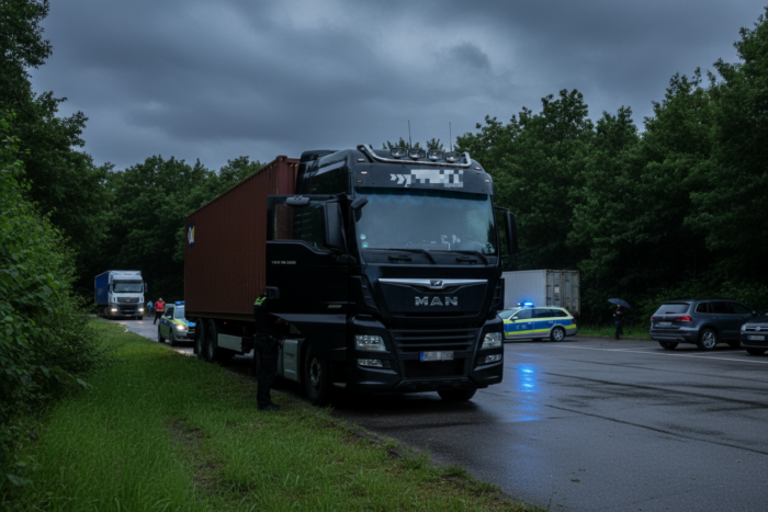 Lkw-Fahrer tot in Fahrerkabine an der A7 entdeckt