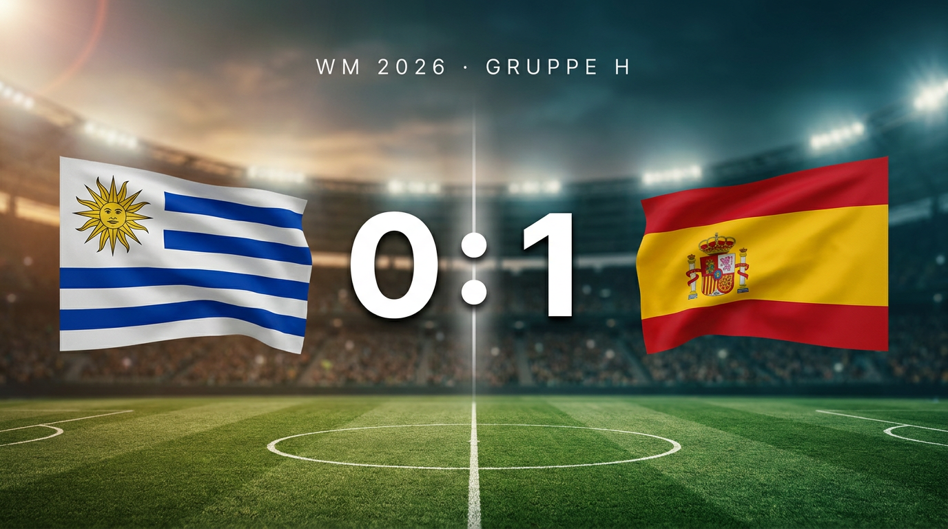 WM 2026: Uruguay 0:1 Spanien – Spielbericht & Stimmen