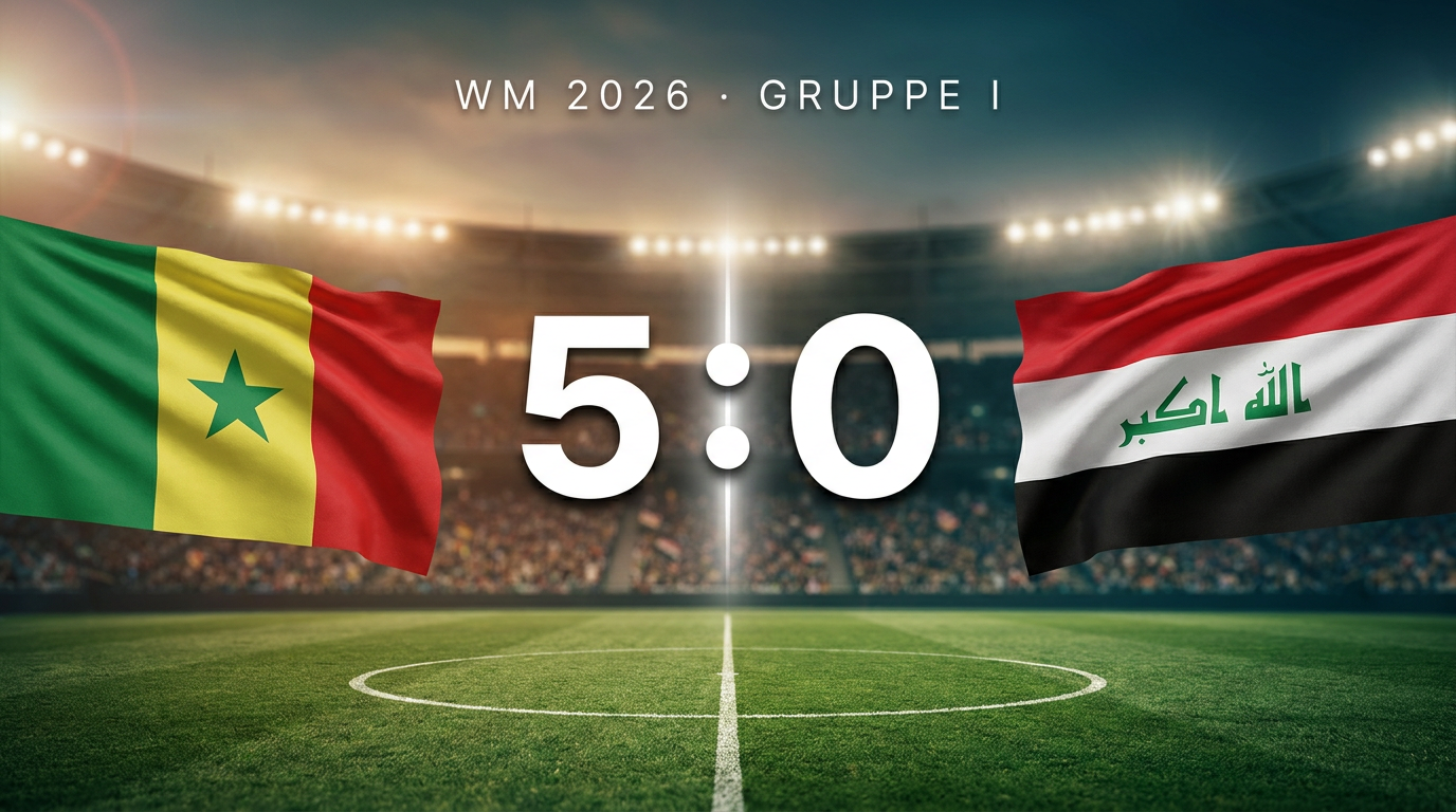 WM 2026: Senegal 5:0 Irak – Spielbericht & Stimmen