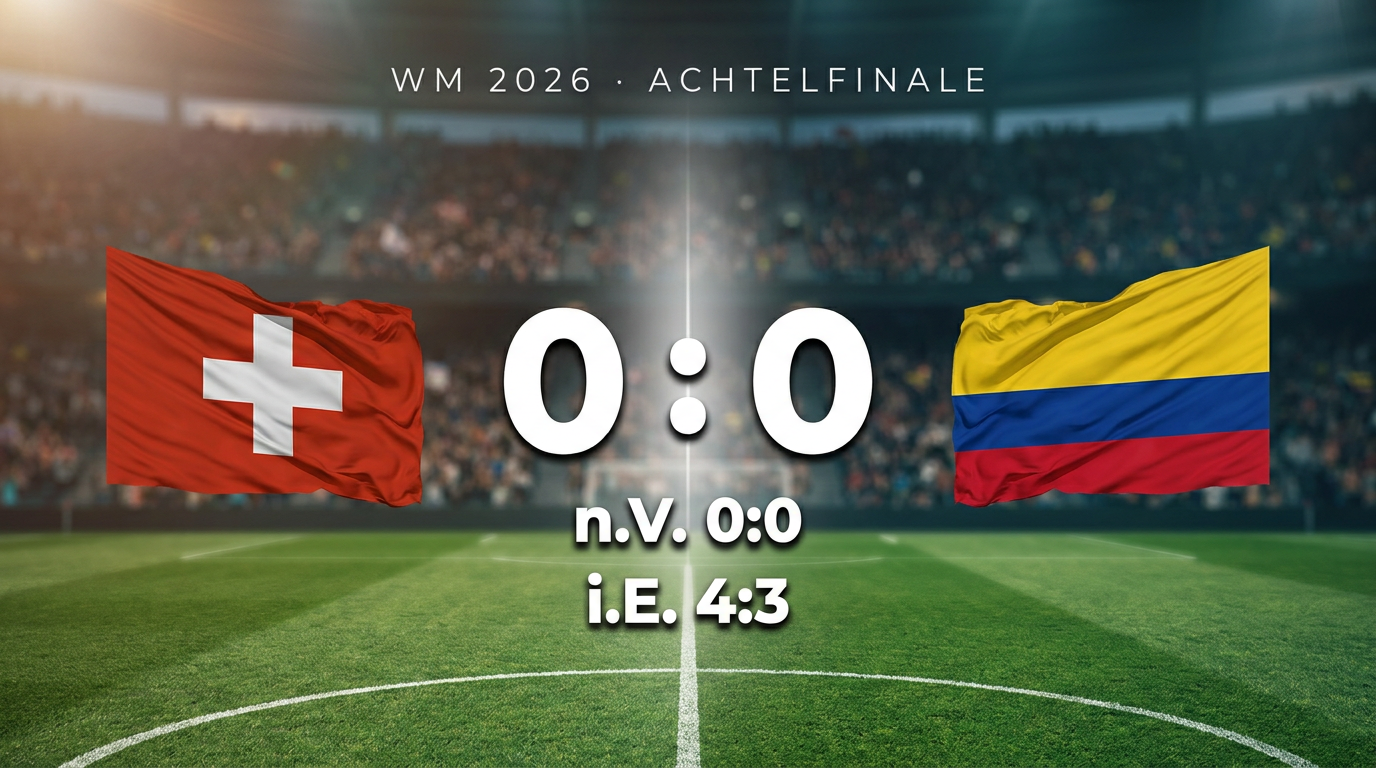 WM 2026: Schweiz 0:0 Kolumbien – Spielbericht & Stimmen