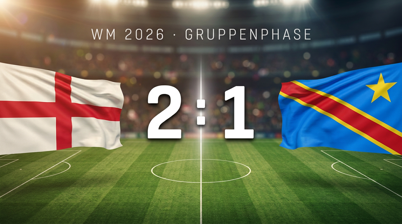 WM 2026: England 2:1 DR Kongo – Spielbericht & Stimmen