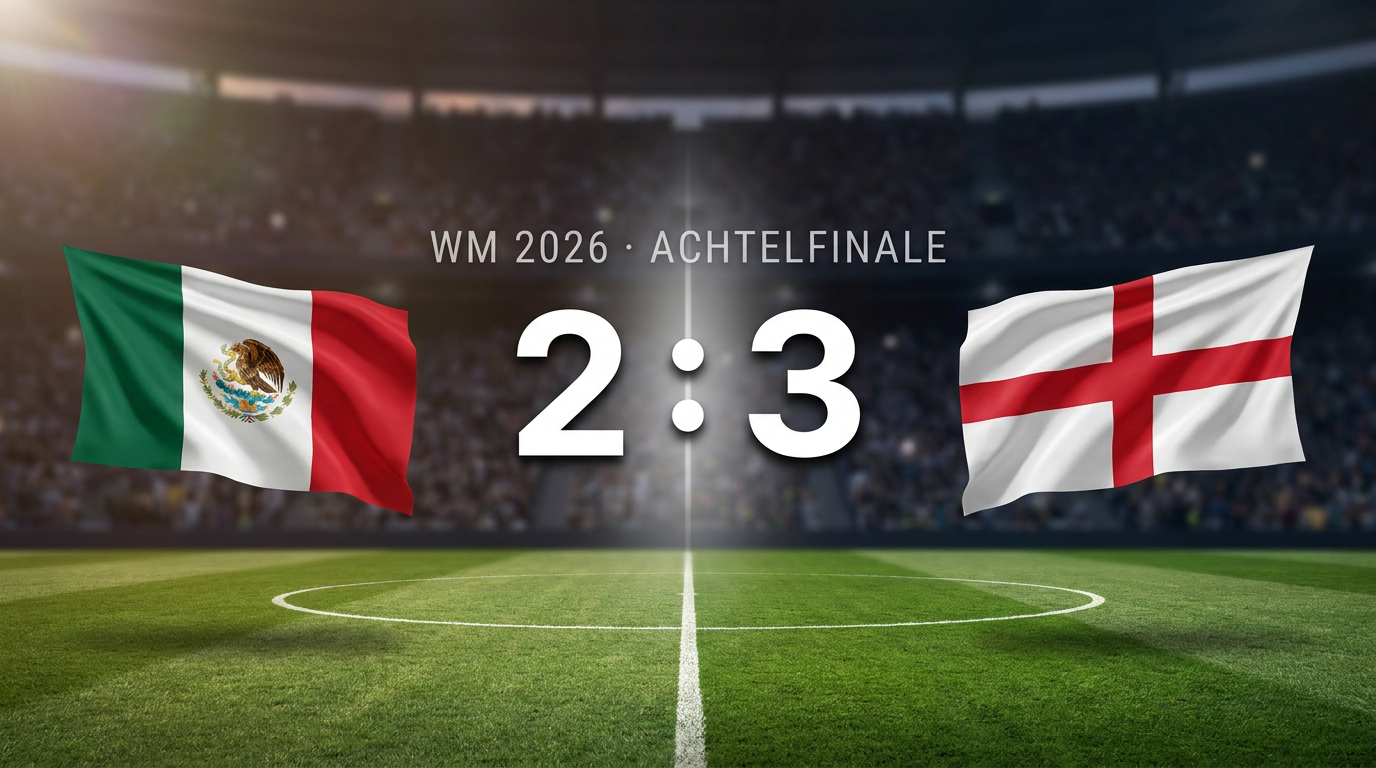 WM 2026: Mexiko 2:3 England – Spielbericht & Stimmen