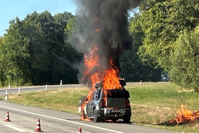 Verbandsgemeinde Wittlich-Land: Brand auf der A1 bei Salmtal führt zu Rückstau