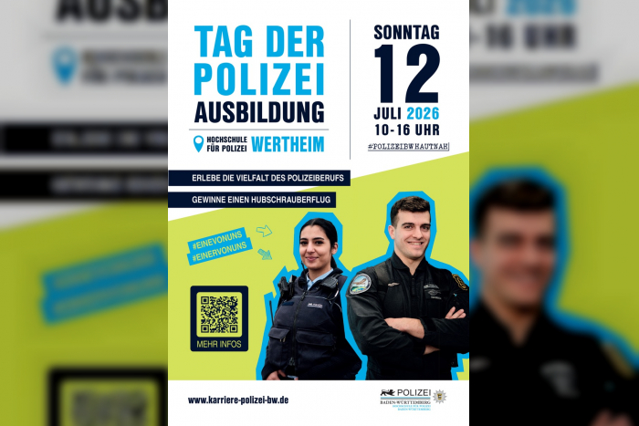 Tag der Polizeiausbildung bei der Polizei Baden-Württemberg in Wertheim