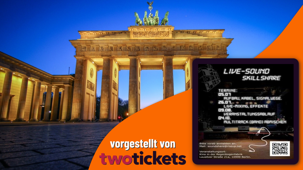 Workshops in Berlin am 09.08.26: „Live-Sound-Skillshare“