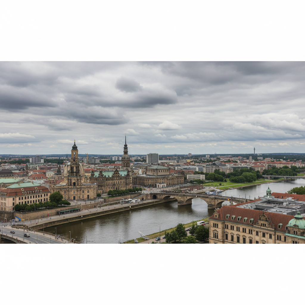 Dresden heute: 25°C mit vereinzelten Wolken am Himmel