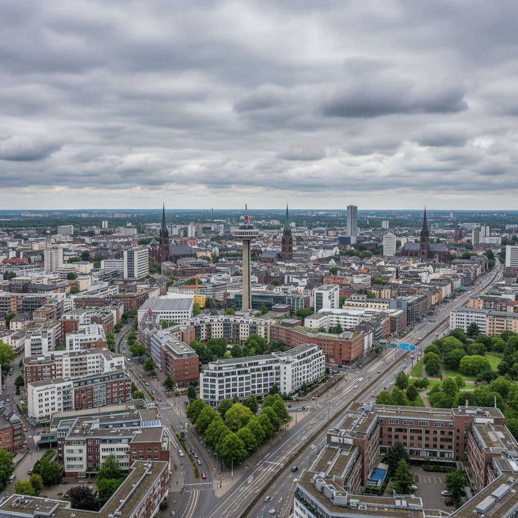 Dortmund heute: 26°C und bewölkter Himmel erwartet