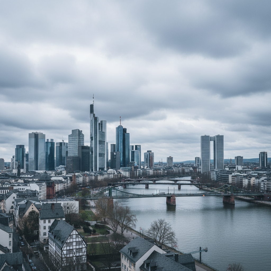 Frankfurt am Main erlebt heute strahlenden Sonnenschein und Temperaturen von 34°C