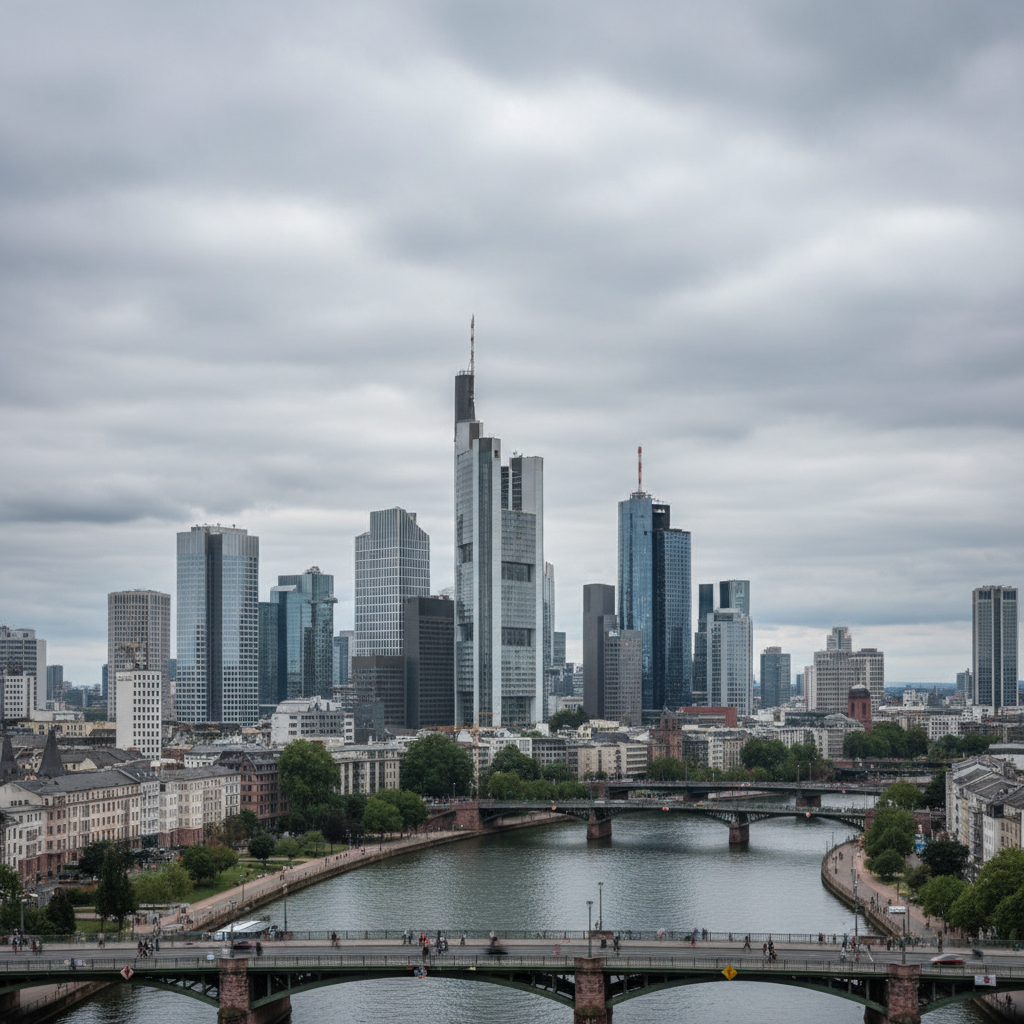 Frankfurt am Main heute: 25°C und Wolken am Himmel