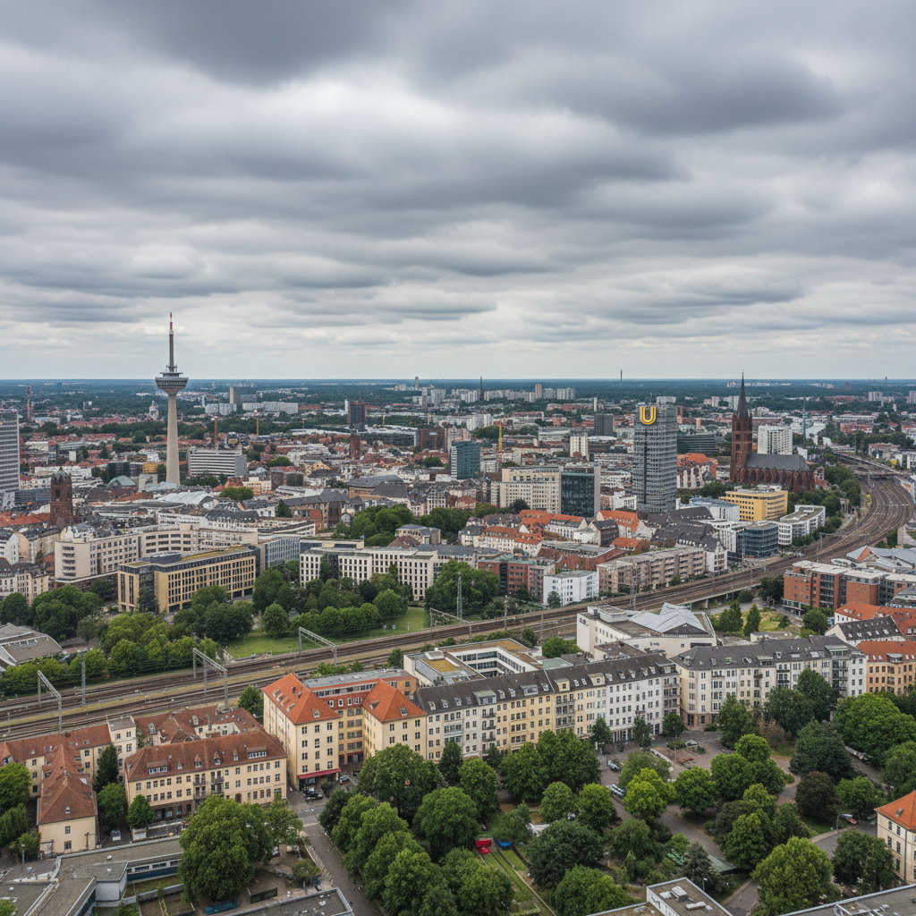 In Dortmund heute: Gelegentliche Regenschauer bei angenehmen 23 Grad Celsius